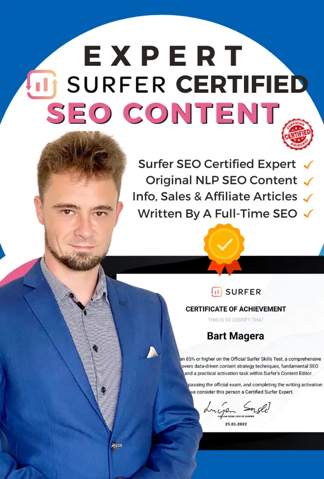 Surfer SEO-Optimized Content - 1000 Words Content Writing & Optimization Bart Magera