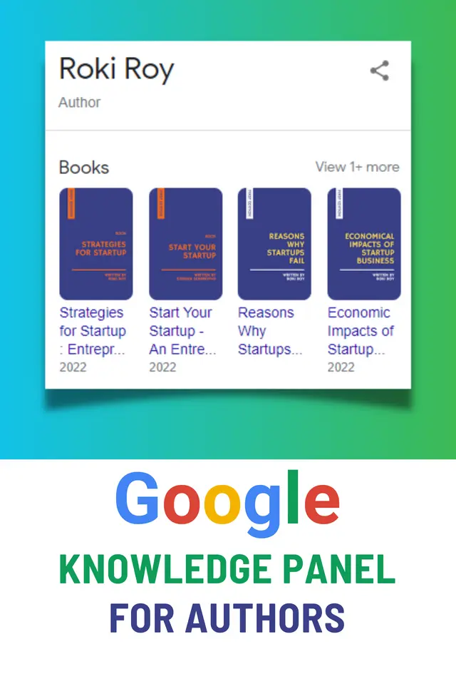 Google Knowledge Panel or Google Knowledge Graph for Author On-Page SEO Optimization Roki  Roy
