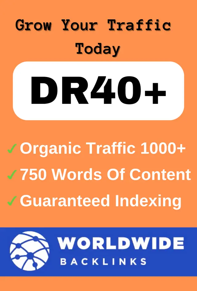 Spambrain Vetted DR 40 Niche Relevant Outreached Backlink