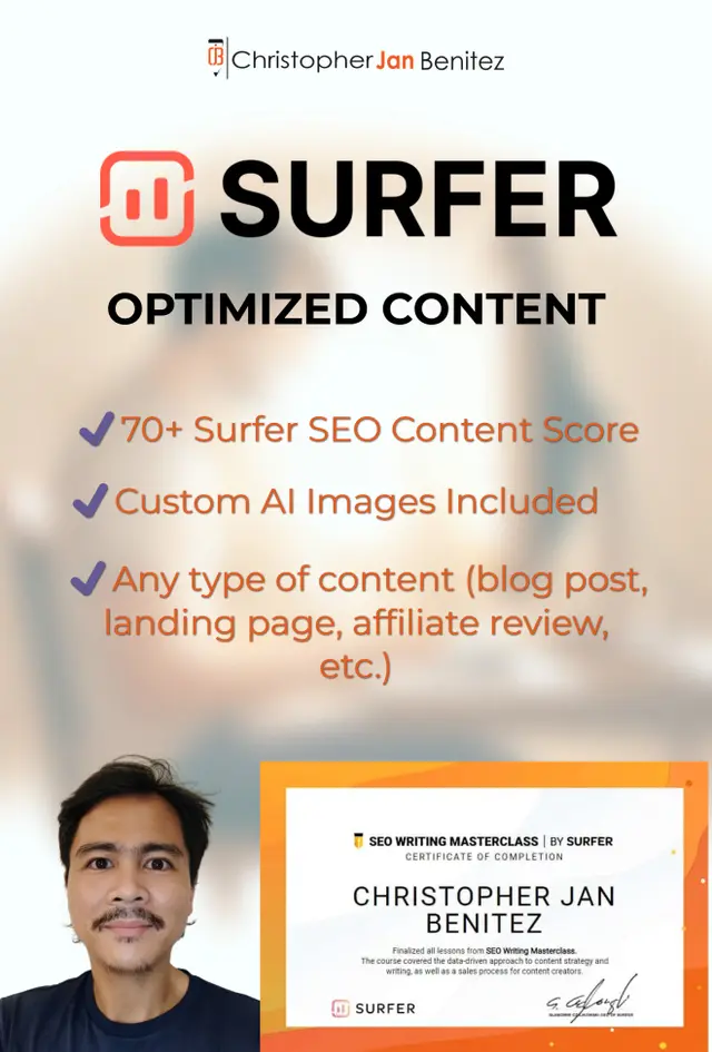 Surfer SEO Optimized Content