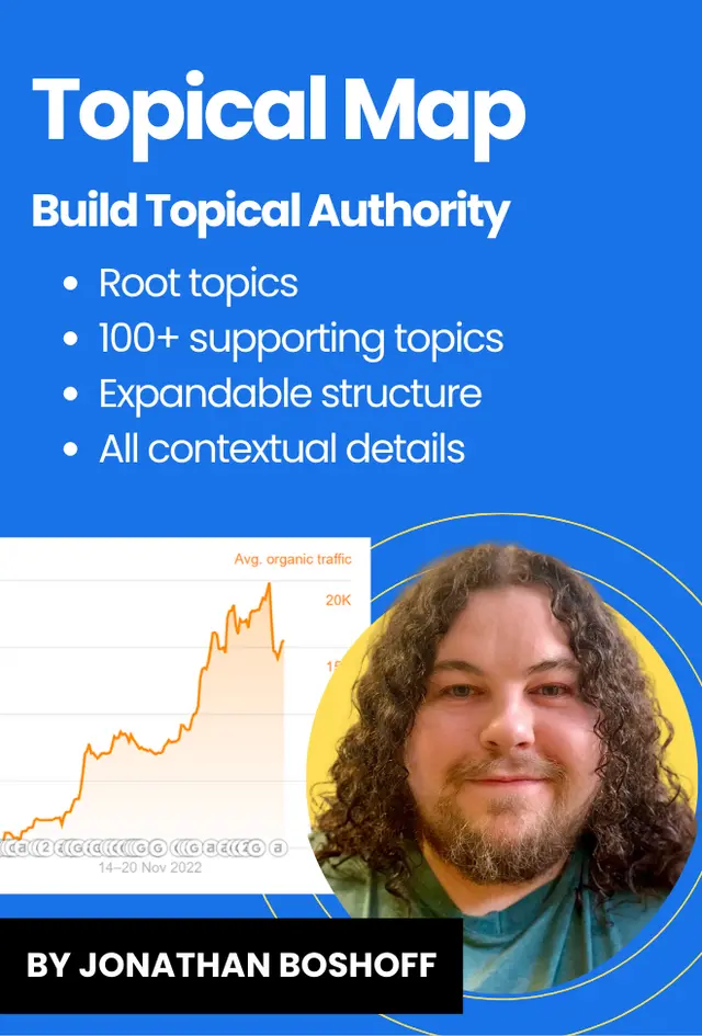 Topical Map To Build Topical Authority Content Strategy & Keyword Research Jonathan Boshoff