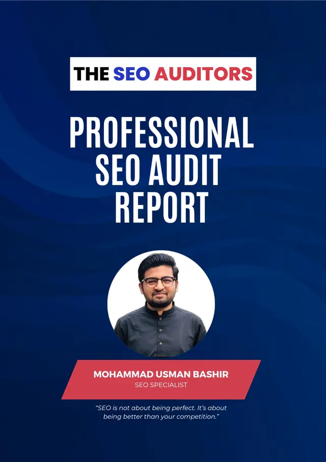 Professional SEO Audit Technical SEO Audit Mohammad Usman Bashir