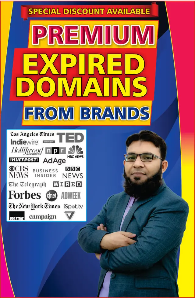High Quality Expired Domains From Wikipedia or BBC or Mashable or Cnet And NY Times Editorial Links Shahzad AHMAD