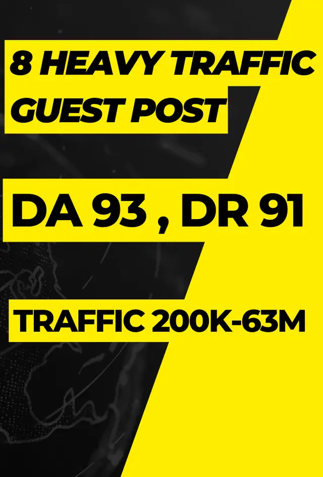 High DA 93 DR 91 Traffic 62m -8 Guest Post Package Backlinks Usman Tariq