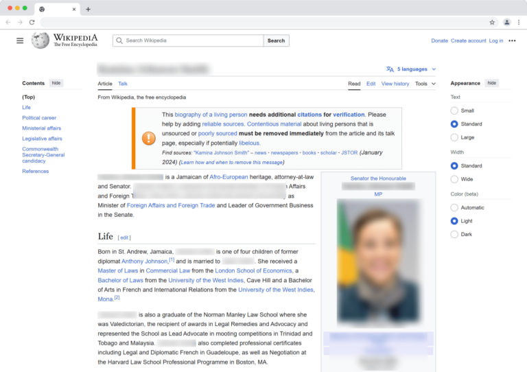 Wikipedia Page Sample