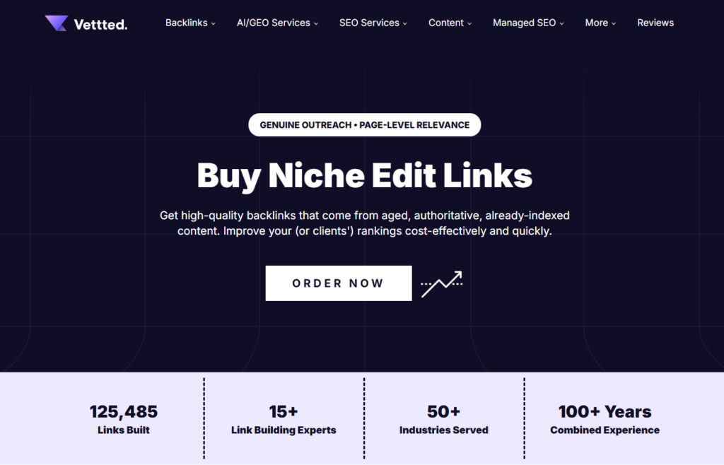 Vettted&nbsp;Niche Edits